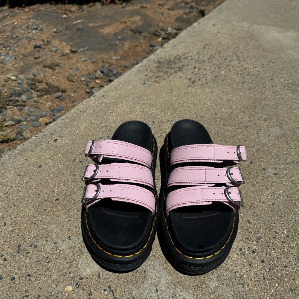 Pink Dr. Marten Sandals